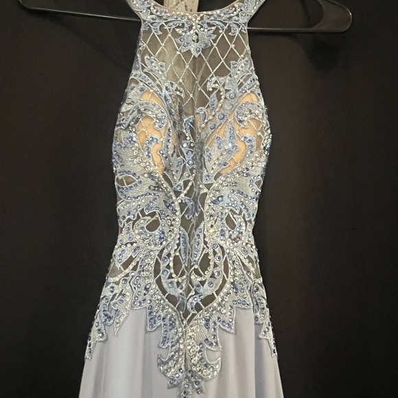 Light blue long prom dress. - Picture 2 of 8